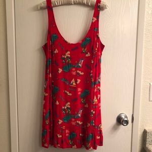 Hollister Red Hawaiian Dress